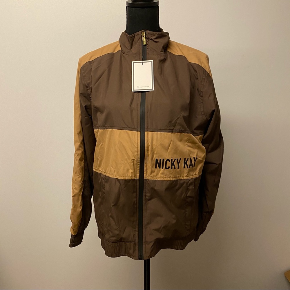 NWT Kay Two Tone Windbreaker Jacket